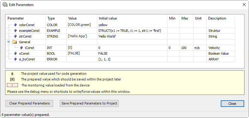 Dialog mit Parameter von fbTest