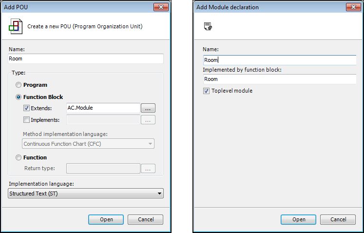 Add function block and module
