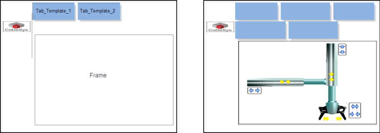 Example for elements "outside" of tabs and frame