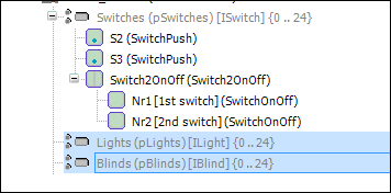 Example for empty optional slots