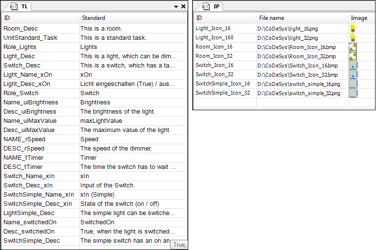 Liste de textes et pool d'images