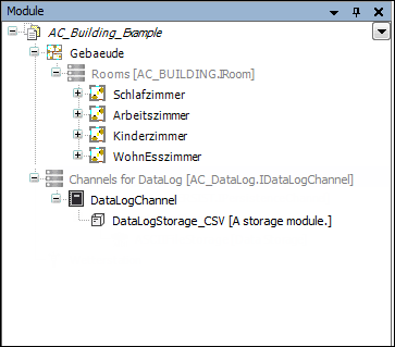 Ajouter DataLog Manager à l'arborescence des modules
